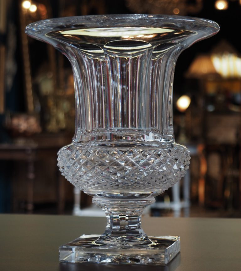 Paire de vases Cristal Saint Louis Versailles Galerie Maxime