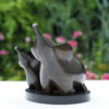 La Leçon de Trompette bronze sculpture elephant Geymann Galerie Maxime Marché Vernaison