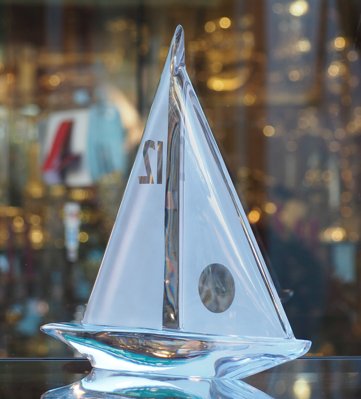 voilier Daum France,H 105mm,cristal 