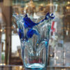 Grand vase Jean Claude Novaro Biot bleu Galerie Maxime Marché Vernaison