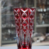 Vase Cristal Saint Louis Deauville Rouge 40 cm Galerie Maxime Marché Vernaison