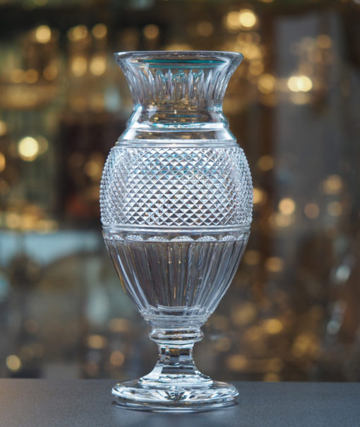 Vase Diamant Cristal Baccarat 35 cm Galerie Maxime Marché Vernaison