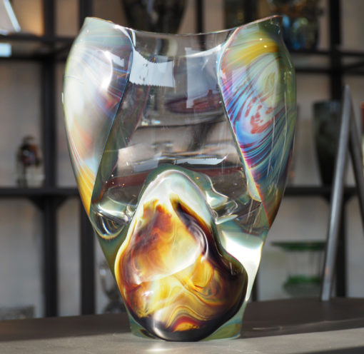 Exceptionnel vase Loredano Rosin Murano glass Galerie Maxime Marché Vernaison