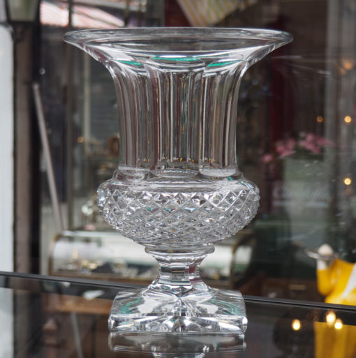 Vase Cristal Saint Louis Versailles 25 cm Galerie Maxime Marché Vernaison