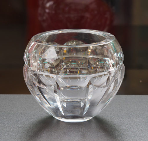 Vase Cristal Baccarat boule Art Déco Galerie Maxime Marché Vernaison