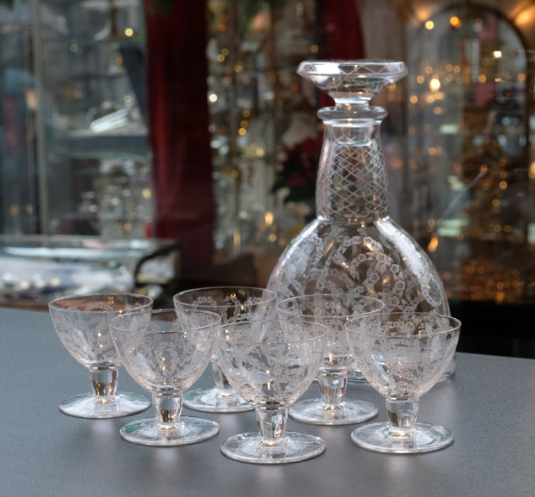 Baccarat - Service à liqueur - Cristal